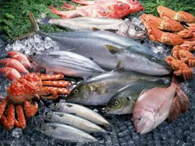 Быстрозамороженные морские продукты